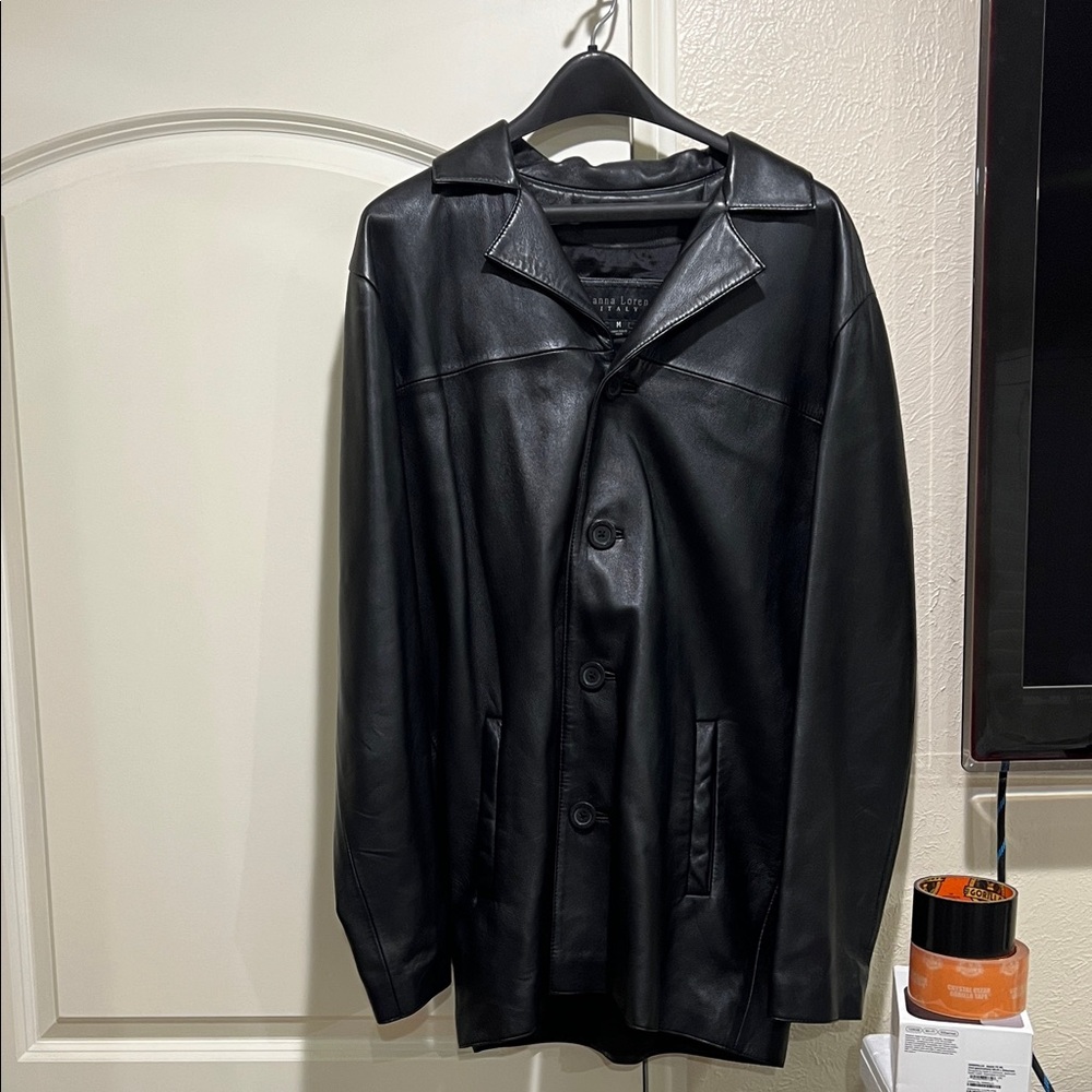 Men's Black Leather Jacket